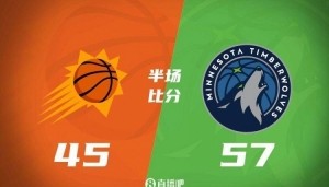 半场战报：KD12分2帽 兰德尔16分 华子伤退 森林狼领先太阳12分